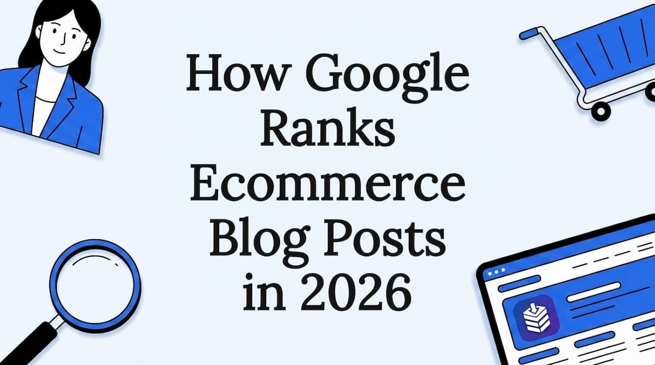 How Google Ranks Ecommerce Blog Posts in 2026