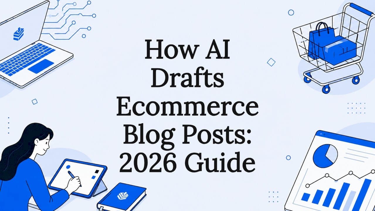How AI Drafts Ecommerce Blog Posts: 2026 Guide