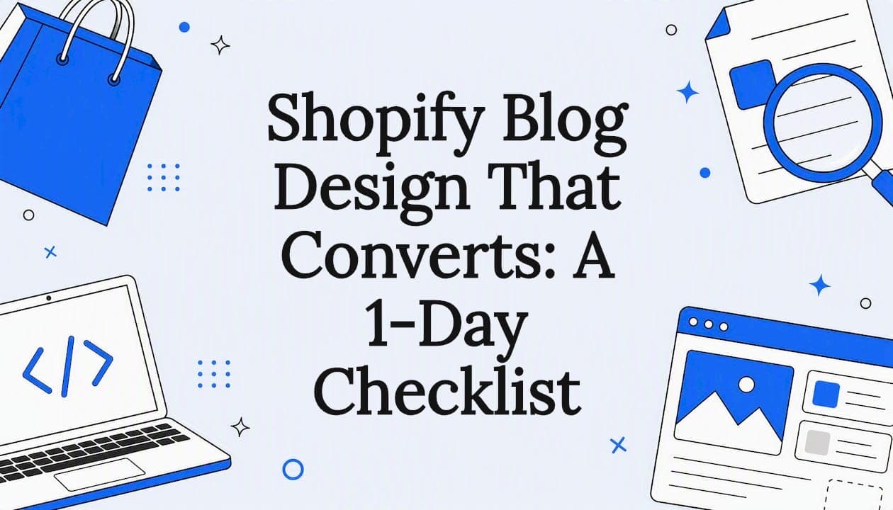 Shopify Blog Design That Converts: A 1-Day Checklist