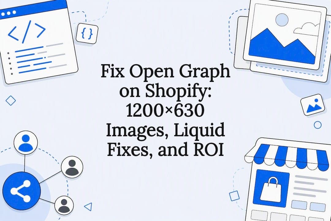 Fix Open Graph on Shopify: 1200×630 Images, Liquid Fixes, and ROI