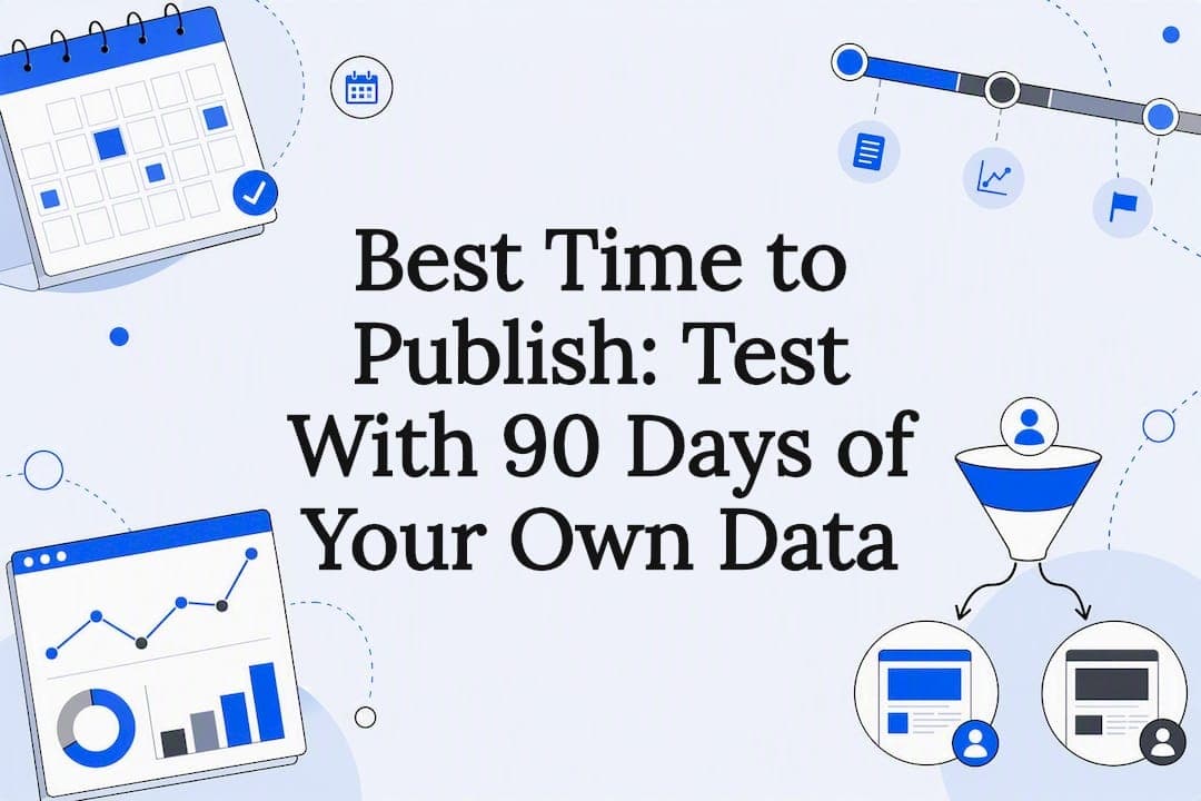 Best Time to Publish: Test With 90 Days of Your Own Data